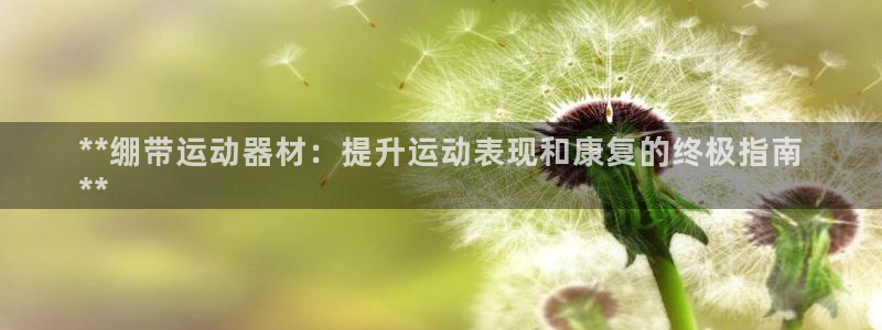 意昂体育3招商电话地址：**绷带运动器材：提升运动表