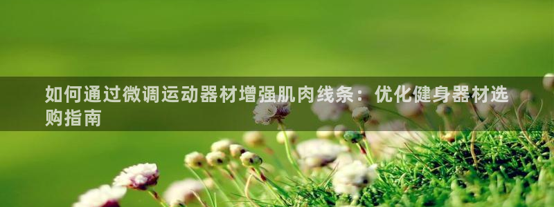 意昂体育3招商电话是多少号码：如何通过微调运动器材增