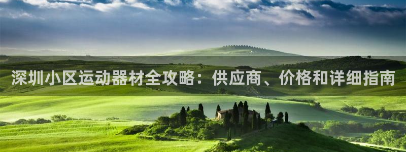 意昂3娱乐：深圳小区运动器材全攻略：供应商、价格和详